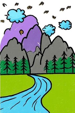 8岁～12岁画枫树