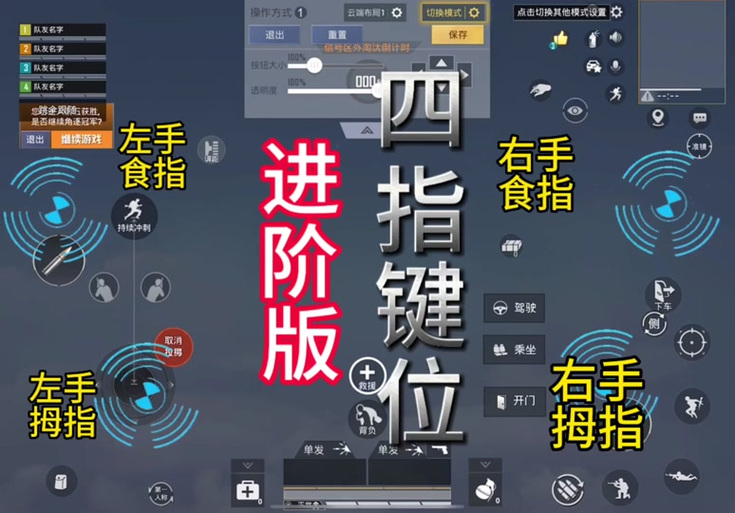 平板CF四指键位复制码