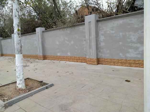 梯形围墙效果图