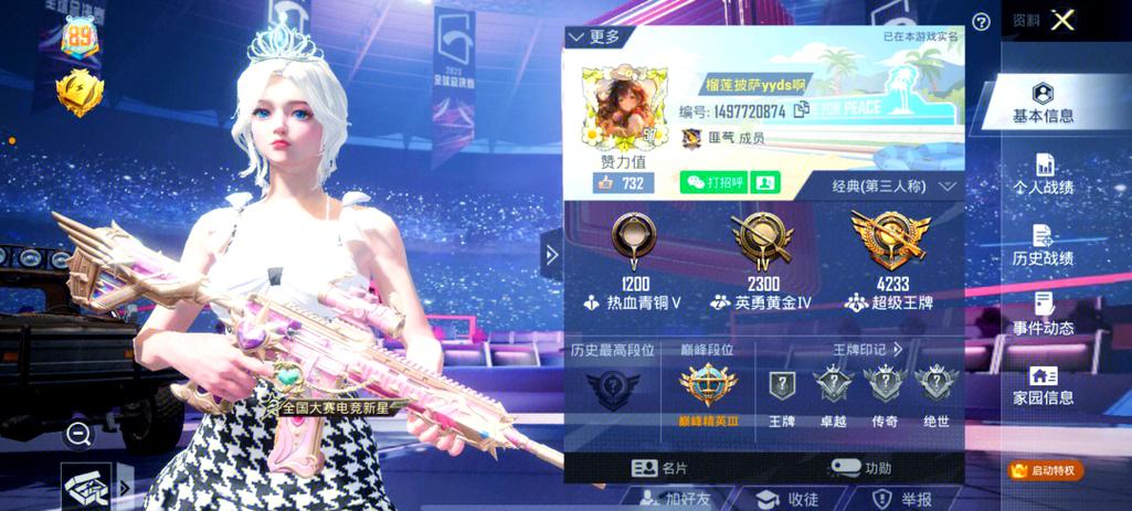 和平精英自己的名字怎么改